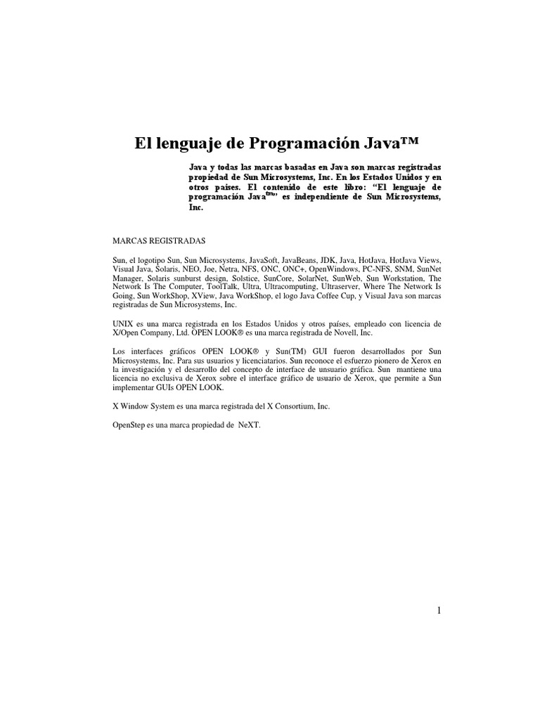 El Lenguaje de Programacion Java (Libro Español) 2 PDF | PDF | máquina ...