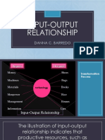 Input-Output Relationship: Danna C. Barredo