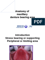 Anatomy of Maxillary Denture Bearing Area