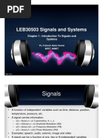 Chapter 1 - Introduction To Signals and Systems