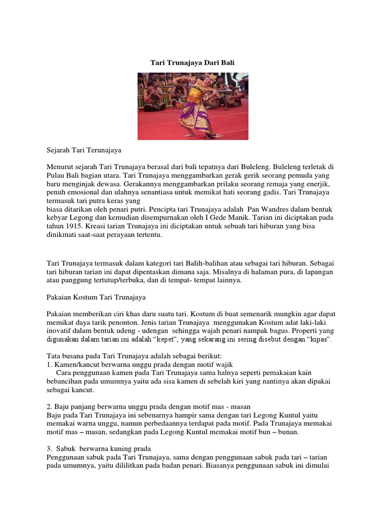 Tempat Penampilan Tari Di Luar Ruangan Sering Disebut Panggung - Sebuah