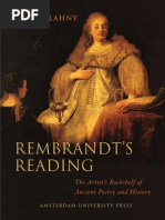 Golahny - Rembrandt's Reading The Artist's Bookshelf of Ancient Poetry and History PDF