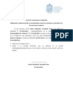 Carta de Compromiso Empleador