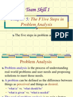 Team Skill 1: The F1ive Steps in Problem Analysis