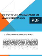 Supply Chain Management en La Administración