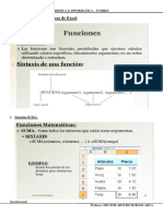 Algunas Funciones Básicas de Excel