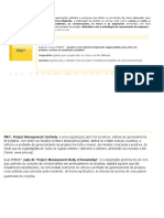 O Gerenciamento de Projetos Oferece Às Organizações Métodos e Processos Que Dotam Os Envolvidos de Meios Adequados para Planejar