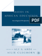 (Ali A. Abdi, Ailie Cleghorn) Issues in African Ed