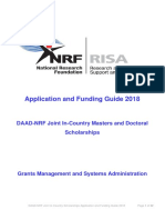 DAAD-NRF Masters and Doctoral Scholarships - Application and Funding Guide 2018