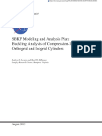 SBKF Modeling and Analysis Plan: Buckling Analysis of Compression-Loaded Orthogrid and Isogrid Cylinders