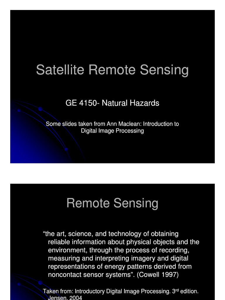 Remote Sensing | PDF