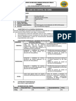 1.0 Syllabus Control de Obra