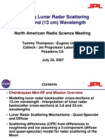 Modeling Lunar Radar Scattering at S-Band (13 CM) Wavelength