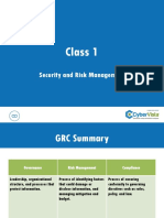 Class 1: Security and Risk Management