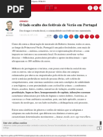 O Lado Oculto Dos Festivais de Verão Em Portugal Opinião PÚBLICO