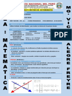 SESION DE METODO  DE DETERMIANTES