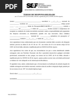 Termo de Responsabilidade SEF