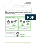 Guía de Matemática 1° Básico Unidad 3 Segunda Parte 2017