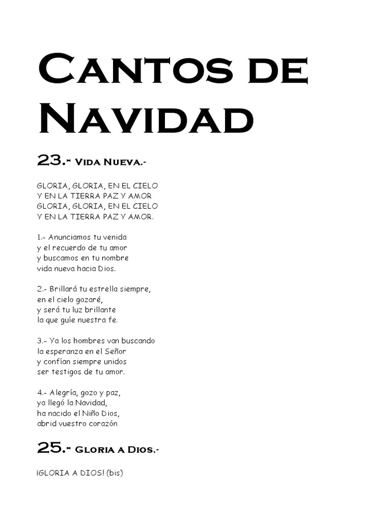 Villancicos para iluminar el corazón | PDF | Navidad | María, madre de ...