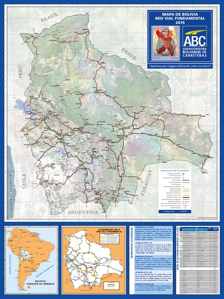 Mapa de la Red Vial Fundamental de Bolivia | PDF | Bolivia | Gobierno