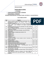 PROTESE (PT, PPR, PROTESE CLINICA I) - Lista de Materiais 2018.2 PDF