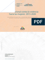 Plan Nacional Contra La Violencia Hacia Las Mujeres Set 2015