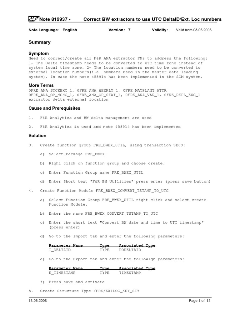 Correct BW Extractors for UTC Conversion | PDF | Data Type | Software