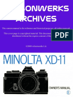 Minolta XD-7 XD-11 Manual