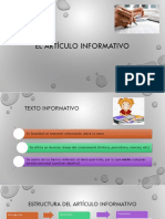 El Artículo Informativo