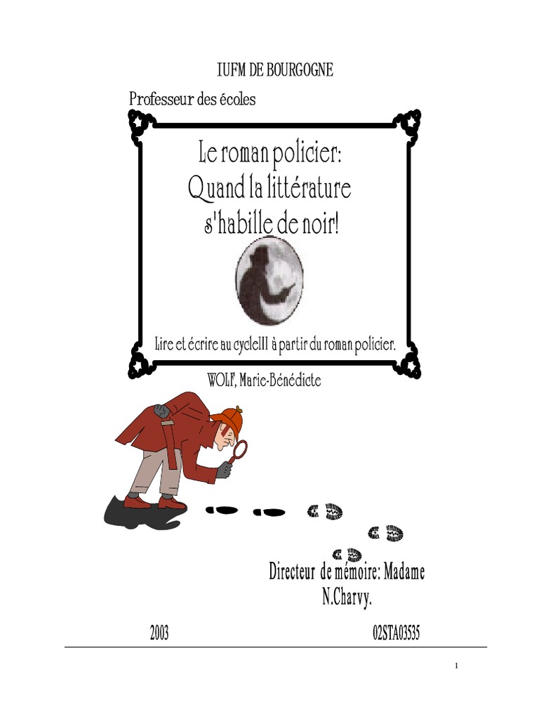 Le Roman Policier à l'École | PDF | Romans | Littérature pour enfants