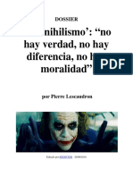 Postnihilismo: No Hay Verdad, No Hay Diferencia, No Hay Moralidad - Pierre Lescaudron