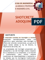 Informe de Shotcrete Adoquines - Materiales de Construccion