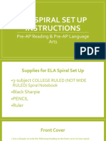 ela spiral setup powerpoint