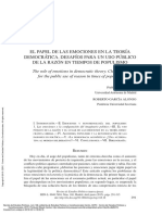 Revista de Estudios Políticos, Núm 168 ---- (El Papel de Las Emociones en La Teoría (...))