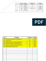 Disciplinas Restantes Unifor 2016.1