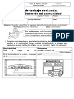 Actividad Evaluada Las Instituciones Mi Comunidad