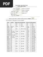 Conversion de Bits A Bytes, MB, GB