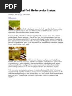 Snap Hydroponics Fertilizer