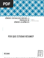 Generos textuais Resumo