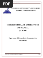 Microcontrollers 2017-18 Lab Manual