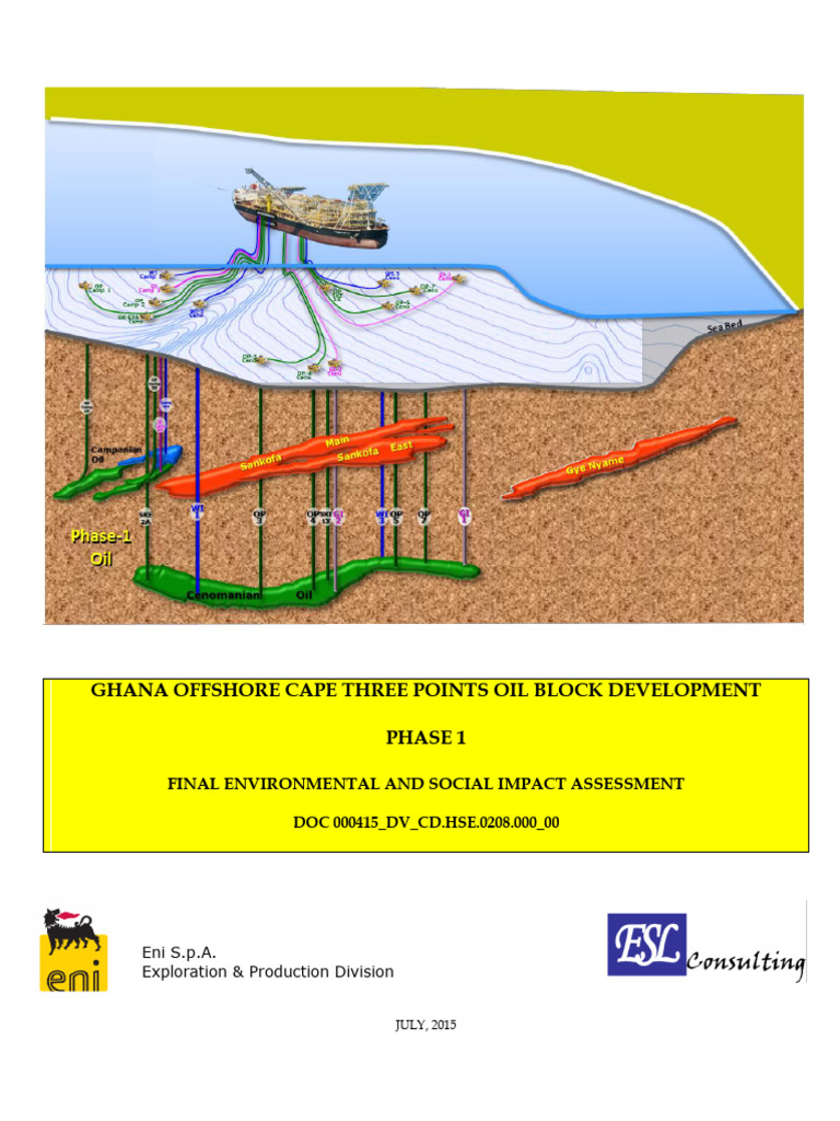 Ghana OCTP Block Phase 1 ESHIA Report | PDF | Environmental Impact ...
