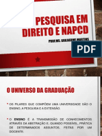 Pesquisa Em Direito e Napcd