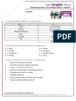 2 Gs - Definite - Article - Answers PDF