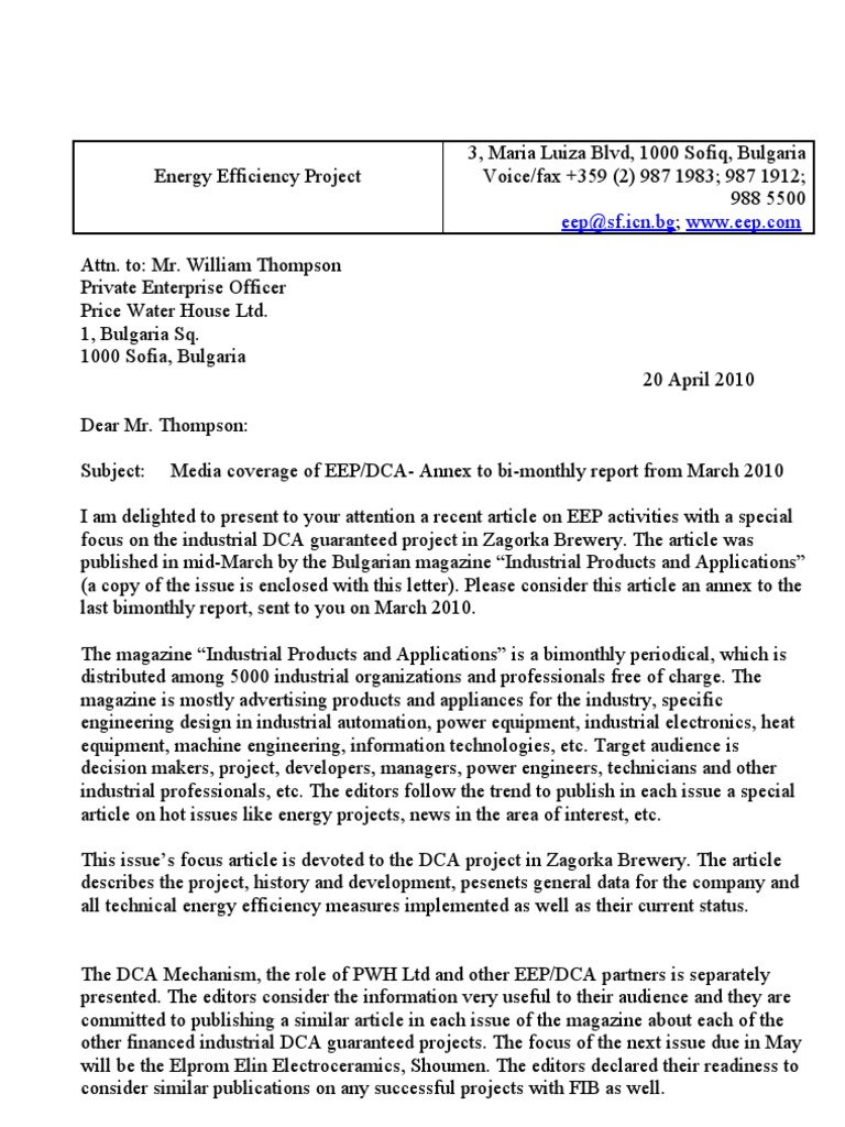 Media Coverage of EEP Project Report | PDF | Public Sphere | Communication