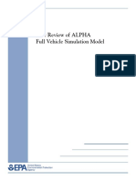 Peer Review of ALPHA Full Vehicle Simulation Model