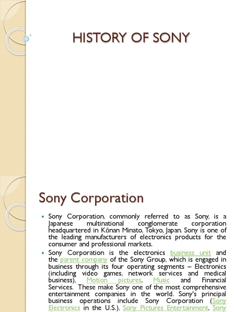 sony history of playstation