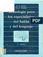 - Neurología Para Los Especialistas Del Habla y Del Lenguaje.