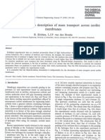 The Maxwell-Stefan Description of Mass Transport Across Zeolite Membranes