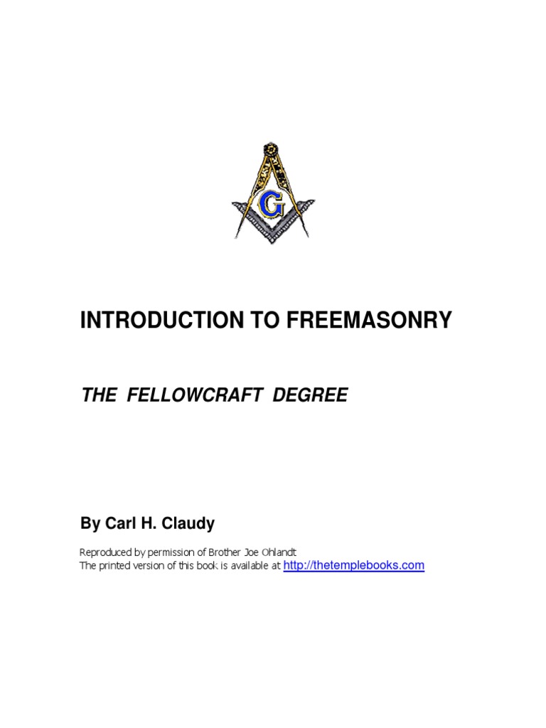 Claudy-Intro-FM Fellow Craft Degree 071206 PDF | PDF | Freemasonry ...
