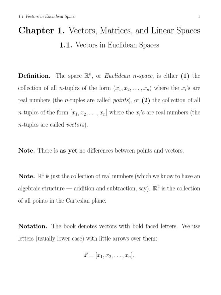 Understanding Euclidean Vectors | PDF | Vector Space | Scalar (Mathematics)